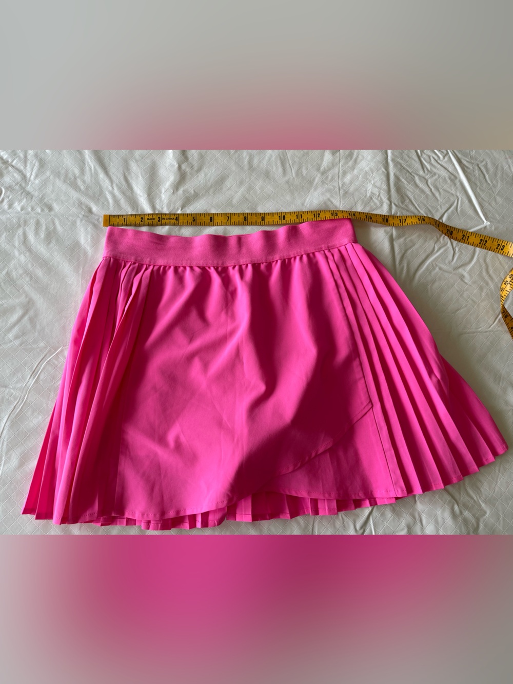 Women's Pink Pleated Skort